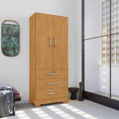Imagem de Guarda Roupa 3 Gavetas E 2 Portas Breda Naturale