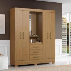 Imagem de Guarda Roupa Casal 4 Portas 3 Gavetas Paris Aramóveis