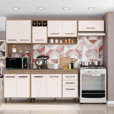 Imagem de Cozinha Compacta 4 peças Balcão com Tampo Barcelona Poliman Móveis