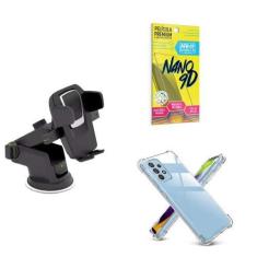 Imagem de Capinha Samsung A54 + Suporte Veicular Premium + Película 9D - Armyshi