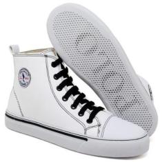 Imagem de Tênis Feminino Cano Alto Amarrar Classico Confortavel-Feminino