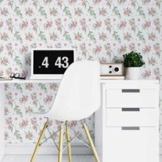 Imagem de Papel De Parede Adesivo Floral Aquarela N07014 0,58X3,00M