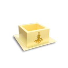 Imagem de Copo Sake Massu Saque Ideograma Japonês 150Ml Creme Unidade