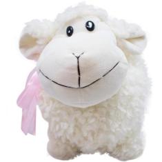 Imagem de Ovelha Branca Laço 23cm - Pelúcia - Fofy Toys