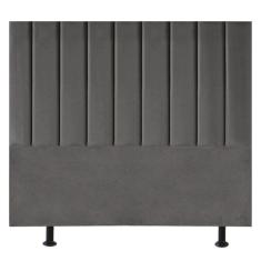 Imagem de Cabeceira Estofada De Cama Casal King 195 Cm Mavie Corino Cor:cinza