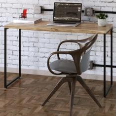 Imagem de Mesa Escrivaninha Dynamica Carvalho/preto 11067 - Compace