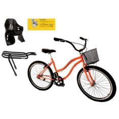 Imagem de Bicicleta aro 26 passeio com cadeirinha cestinha  s/marcha - Maria Cla