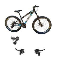 Imagem de Bicicleta Aro 26 Vikingx Tuff 25 Com Trocadores Cambio Shimano Traseir