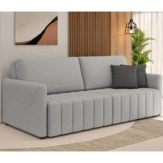 Imagem de Sofá Retrátil Cama Alice 2,20m - 3 Lug. Encosto Deslizante Larbelle Mó