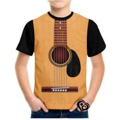 Imagem de Camiseta Violão Masculina Musica Guitarra Infantil Blusa - Alemark, 10