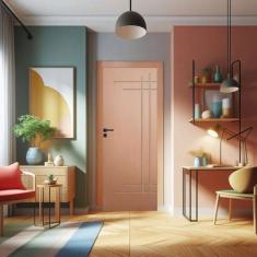 Imagem de Porta de Madeira Maciça 210x112cm Friso 15 Curupixá - JB Portas