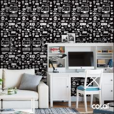 Imagem de Papel De Parede Adesivo Lavável Follow Me 12M