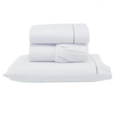 Imagem de Jogo De Lençol Em Oferta Casal Queen Ponto Palito 3 Peças - Vitheotex