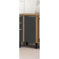 Imagem de Balcão De Cozinha Canto 1 Portas Em Mdf Com Tampo New Porto - Itatiaia