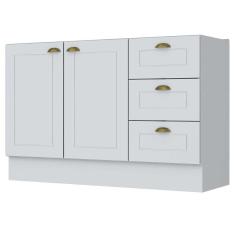 Imagem de Balcão Para Pia 120 Cm 2 Portas 3 Gavetas Americana C353 Henn