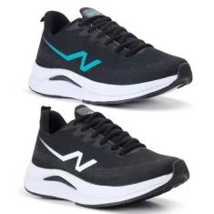 Imagem de Kit Combo 2 Pares Tênis Nippos Feminino Caminhada Academia - NIPPO'S, 