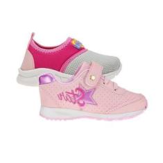 Imagem de Tênis Infantil Menina Escolar Confortável - KIT 2 PARES Tam 23 ao 27-Feminino