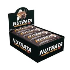 Imagem de Barra De Proteína Caramel Protein - Nutrata Display com 12 Barras de 45G