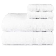 Imagem de Jogo de Toalhas Fio Penteado Extra Macia 4 Peças - Comfort (Branco)