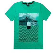 Imagem de Camiseta Infantil Masculina Surf Verde - TMX