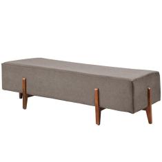 Imagem de Recamier Zurik Luxo Madeira Maciça Castellar Móbile Linho Cappuccino