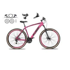 Imagem de Bicicleta aro 29 Ksw Xlt 24v Câmbios Shimano Freios Hidráulicos Garfo com Suspensão Pneu Faixa Bege - Rosa