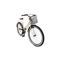 Imagem de Bicicleta Caiçara Beach Brisa Aro 26 Vintage Retro BEGE - RX BIKE