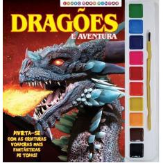Imagem de Livro - Dragões Livro para Pintar com Aquarela
