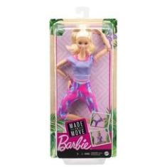 Imagem de Boneca Barbie Articulada Loira GXF04 - Made to Move - Mattel