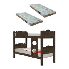 Imagem de Beliche Sevilha Branco C/colchão Solteiro D-23 100%mdf -Vira 2 Camas Solteiro -Super Resistente