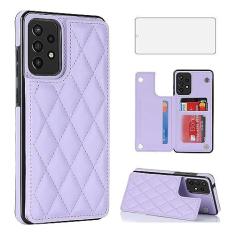 Imagem de Asuwish Capa de telefone para Samsung Galaxy A52/A52S 5G capa carteira com protetor de tela de vidro temperado e suporte de cartão de crédito RFID de couro acessórios de celular A 52 S 4G G5 52A S52
