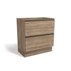 Imagem de Balcão de Cozinha Gabinete Maxxi G755 c/ 2 Gavetas s/Tampo 80cm Nogal - Kappesberg