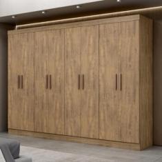 Imagem de Guarda Roupa Casal 8 Portas 4 Gavetas MDF Genebra Maxel