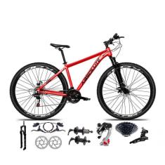 Imagem de Bicicleta Aro 29 Absolute Nero 5 Câmbios Shimano 24v K7 Freios Hidráulicos Garfo Trava - Vermelho 21