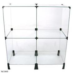 Imagem de Balcão de Atendimento Modulado em Vidro - 0,80 x 0,50 x 0,40