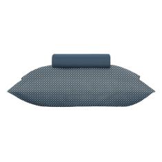 Imagem de Jogo de Cama Solteiro Toque Acetinado Altenburg Slim Marinho 2 pçs