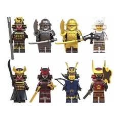 Imagem de Bonecos Blocos De Montar Samurai Ninja Ninjago Black Set - Mega Block
