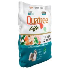 Imagem de Ração Seca Quatree Life Frango e Arroz Cães Adultos Raças Pequenas - 3 Kg