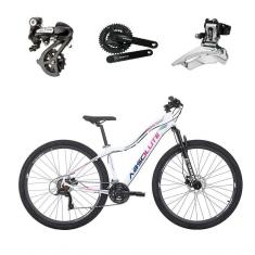 Imagem de Bicicleta Aro 29 Absolute Hera Feminina Shimano Altus 24v K7 Freios Hidráulicos Garfo Trava - Branco Tam.17