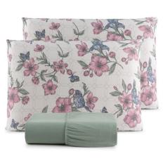 Imagem de Jogo De Lençol Malha 3 Peças Queen Linha Decor - Grupo Riffo