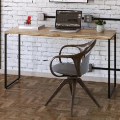 Imagem de Mesa Escrivaninha Dynamica Carvalho/preto 11068 - Compace