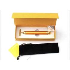 Imagem de Massageador Anti Rugas Vibro Facial Ouro 24K Renovacao Pele