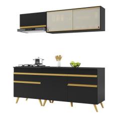 Imagem de Armário De Cozinha Compacta Multimóveis Veneza Gb Fg3707 Preta