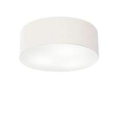 Imagem de Plafon Cilíndrico Md-3046 Cúpula em Tecido 35x12cm Branco - Bivolt