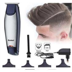 Imagem de Maquina de Cortar Cabelo Kemei sem Fio 220V para Acabamento e Corte