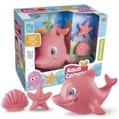 Imagem de Brinquedo De Banho Para Bebês Golfinho Baby Dolphin Macio - Cometa Bri