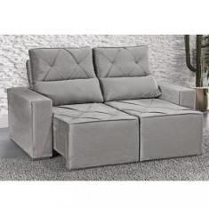 Imagem de Sofá 2 Lugares Retrátil Reclinável 180cm Veludo Vegas Wood Estofados