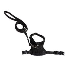 Imagem de Coleira Peitoral para Porquinho da Índia Preto P - Nicapet