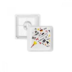 Imagem de Kit de atualização para jogos com teclado mecânico PBT com bandeira de futebol da Alemanha