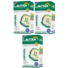 Imagem de Kit Com 3 Lavitan Esporte Cimed Com 60 Comprimidos